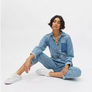 Women's Billabong x Wrangler Denim Jumpsuit Size L